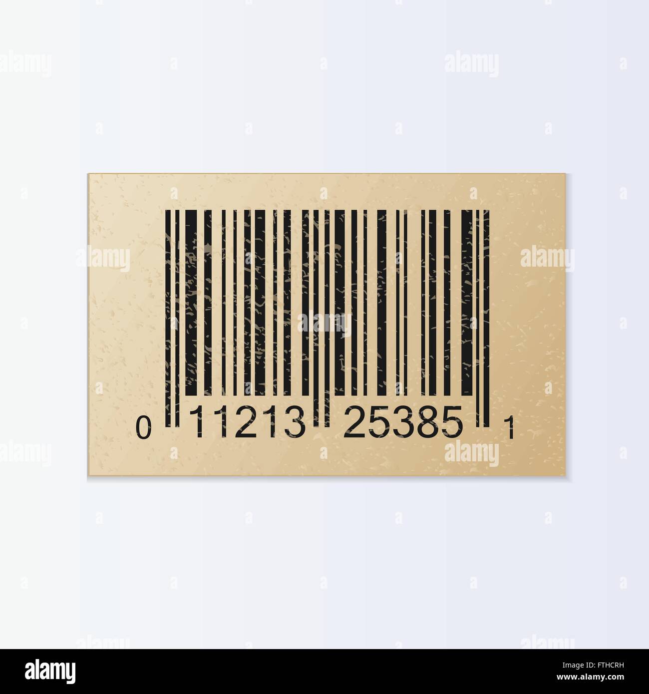 Vintage Bar Code Illustration Stock Vektor
