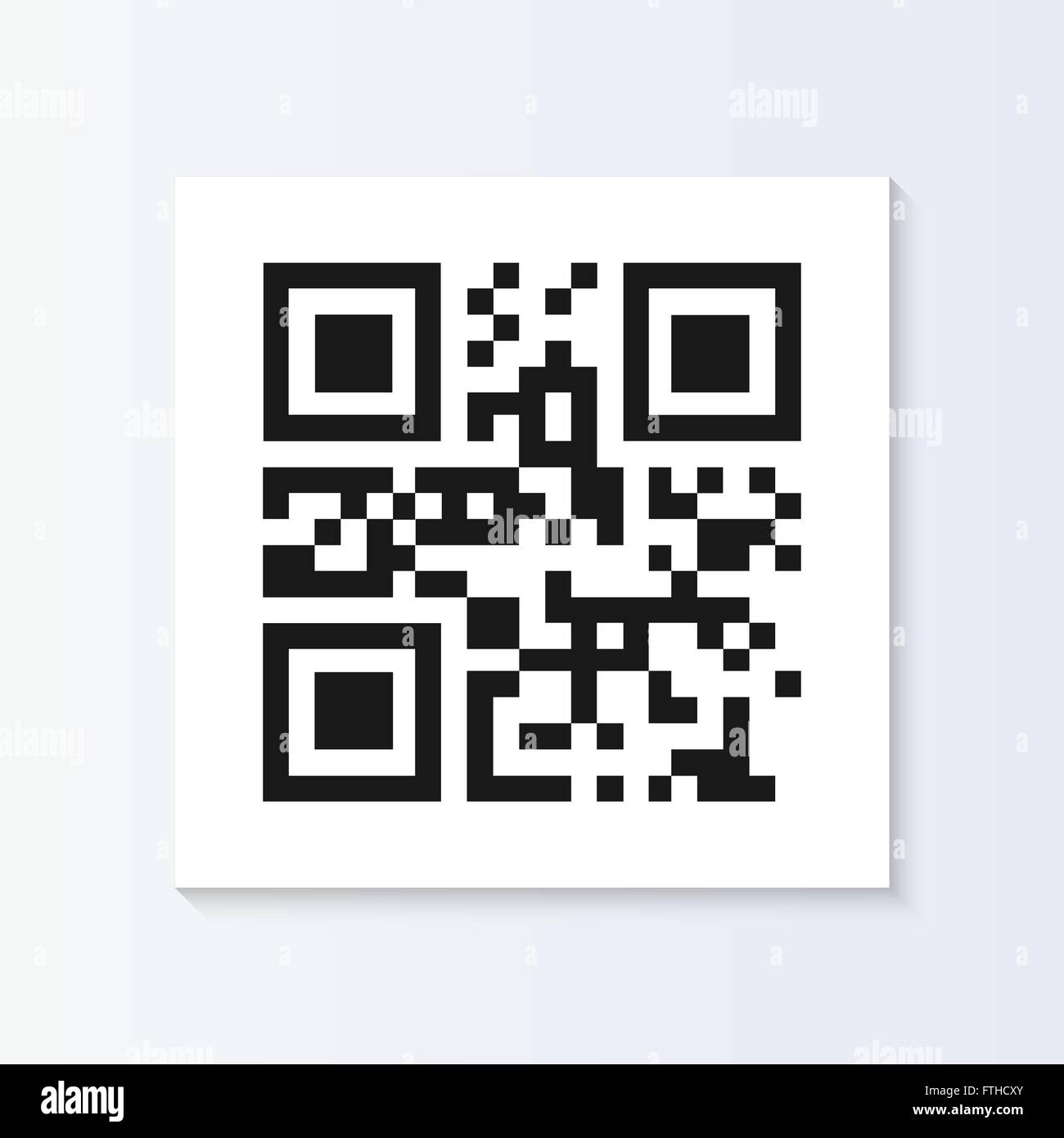 QR Code Tag Abbildung isoliert Stock Vektor