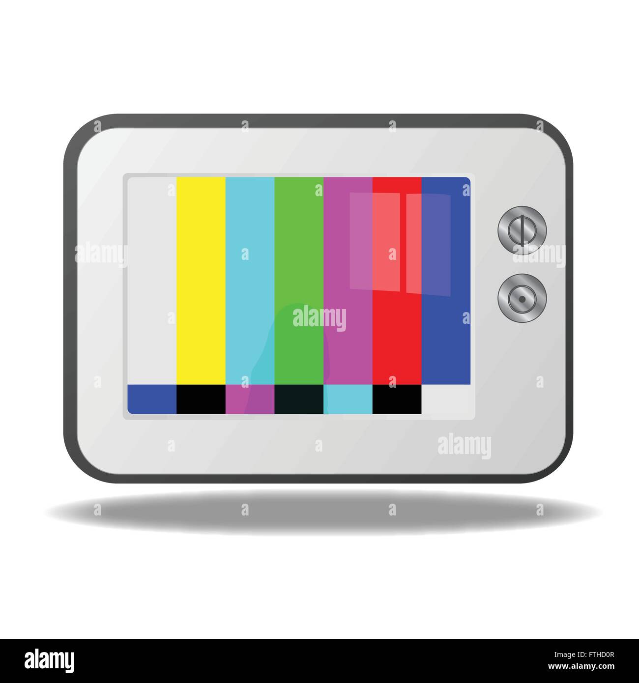 TV-Testbild-Illustration Stock Vektor