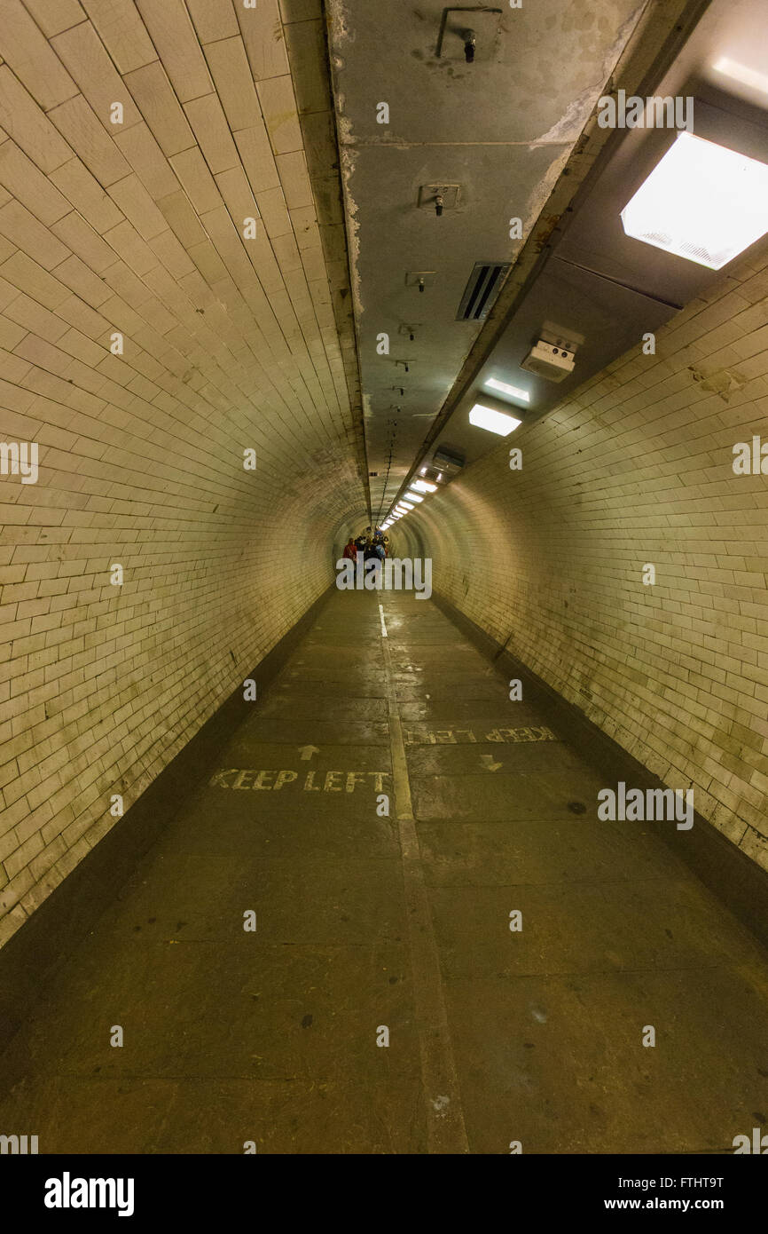 Greenwich Foot Tunnel, Greenwich, London Stockfoto