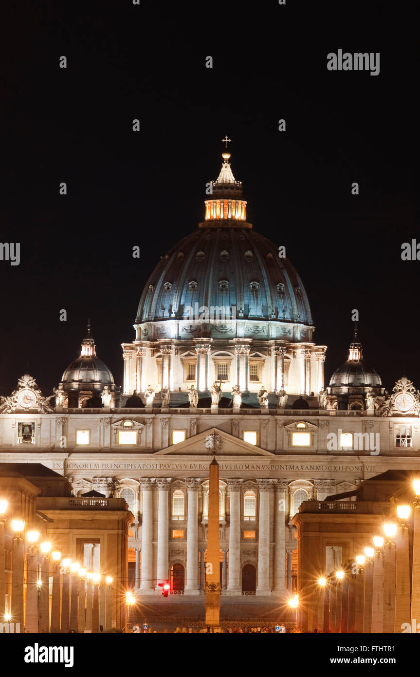 Italien, Latium, Rom, Vatikan, St. Peter Basilika, Kuppel Stockfoto