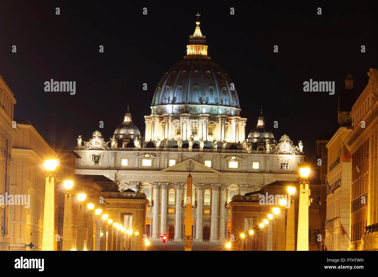 Italien, Latium, Rom, Vatikan, St. Peter Basilika, Kuppel Stockfoto