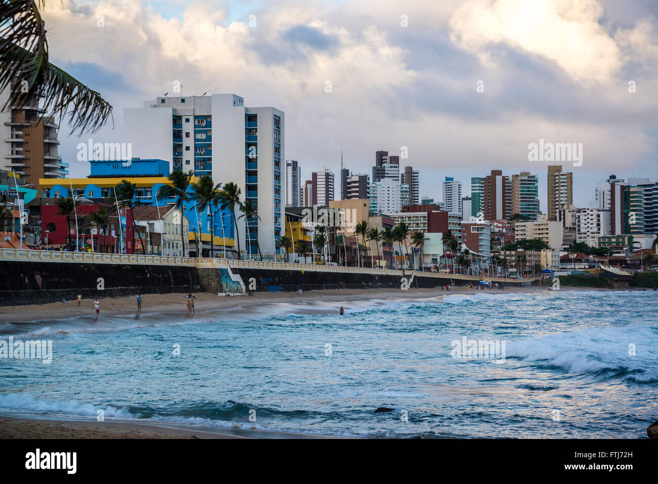 Praia do Farol da Barra, Salvador, Bahia, Brasilien Stockfoto