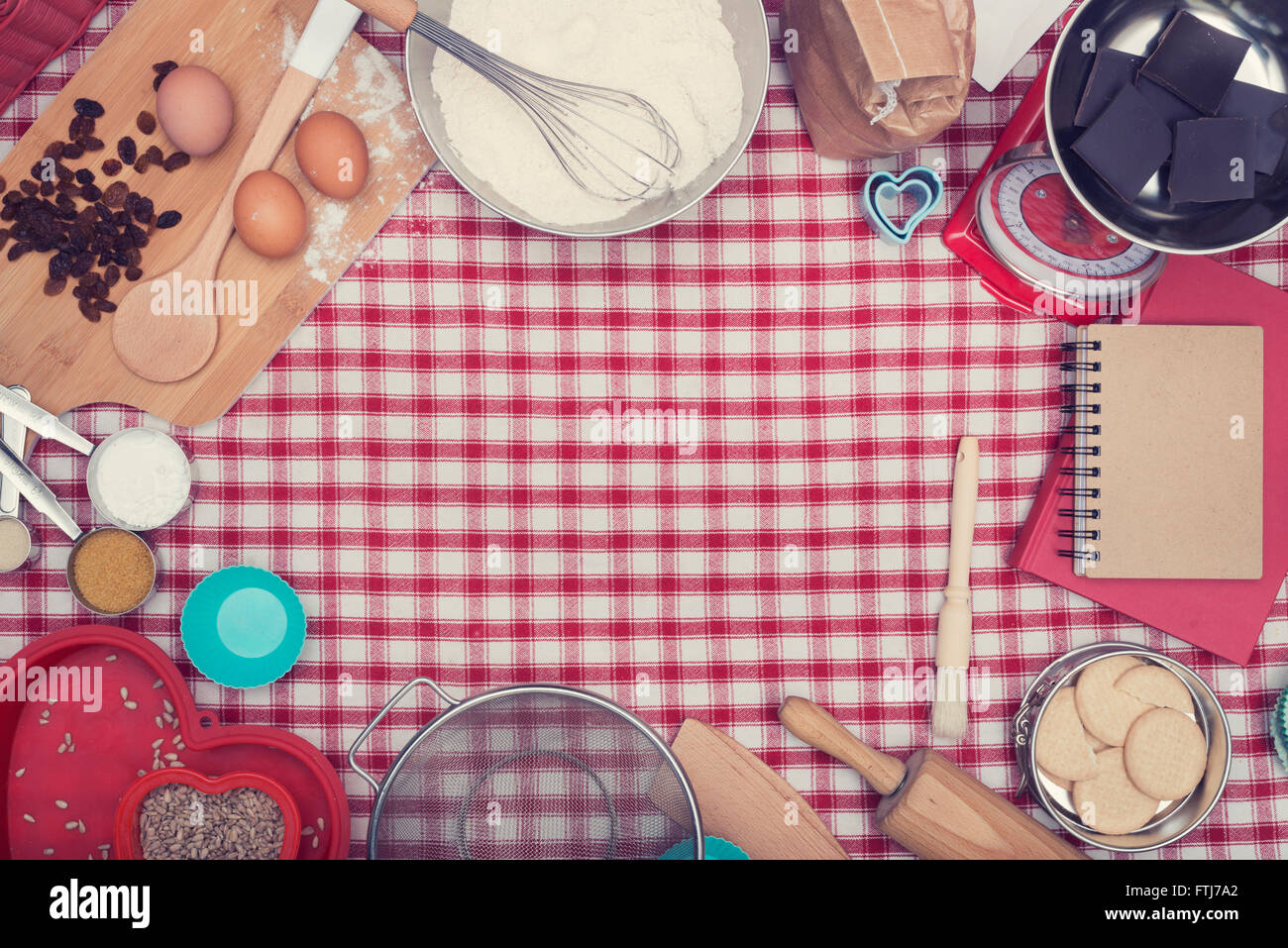 Zuhause kochen backen header Stockfoto