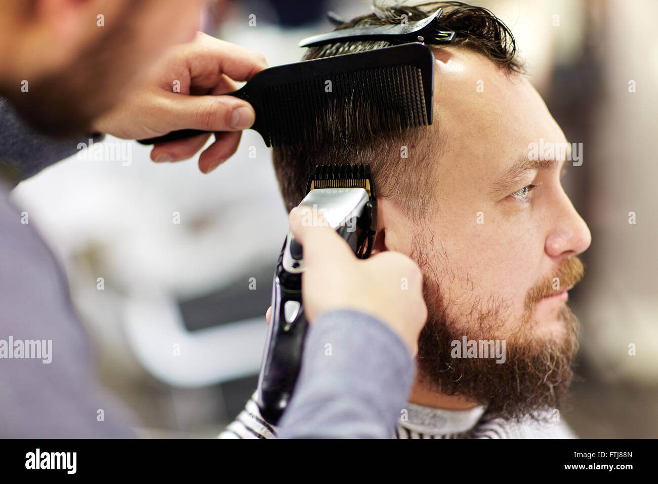 Client Barbershop Stockfoto