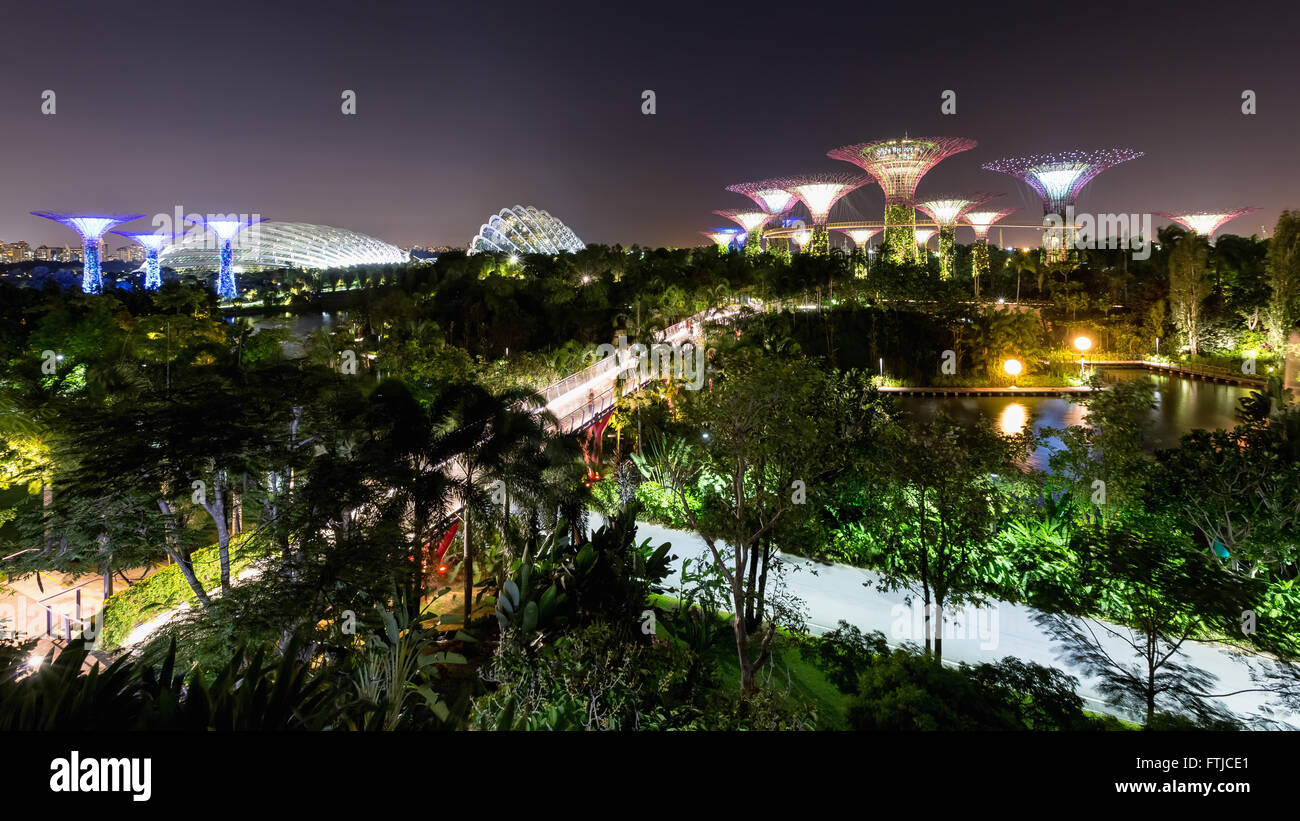 Gardens by the Bay in Singapur Stockfoto