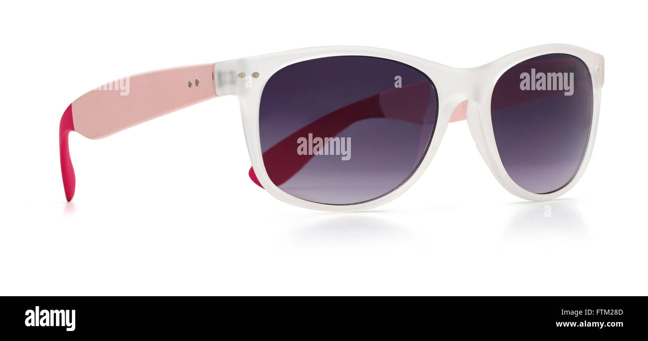 Pink & white Sonnenbrille Stockfoto