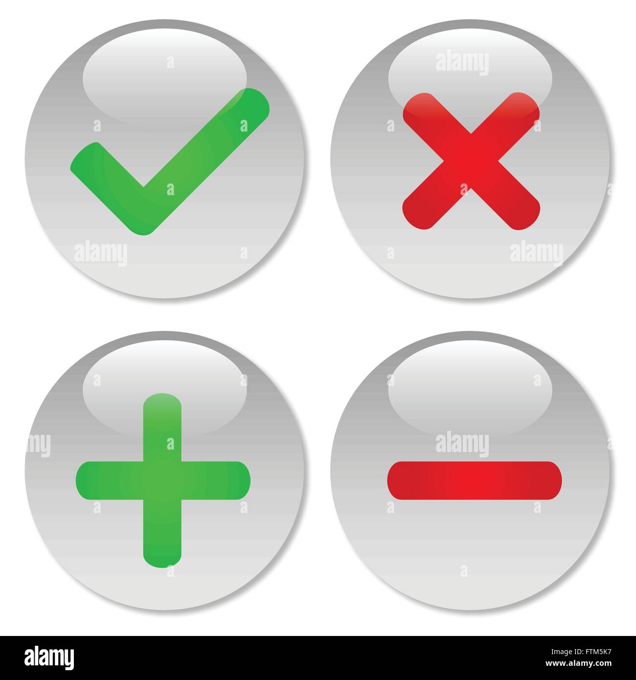 Web Buttons Illustration Stock Vektor