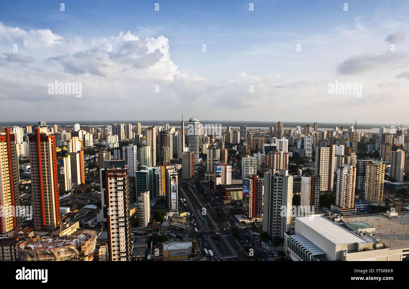 Ansicht von oben das Zentrum der Stadt Belem Stockfoto