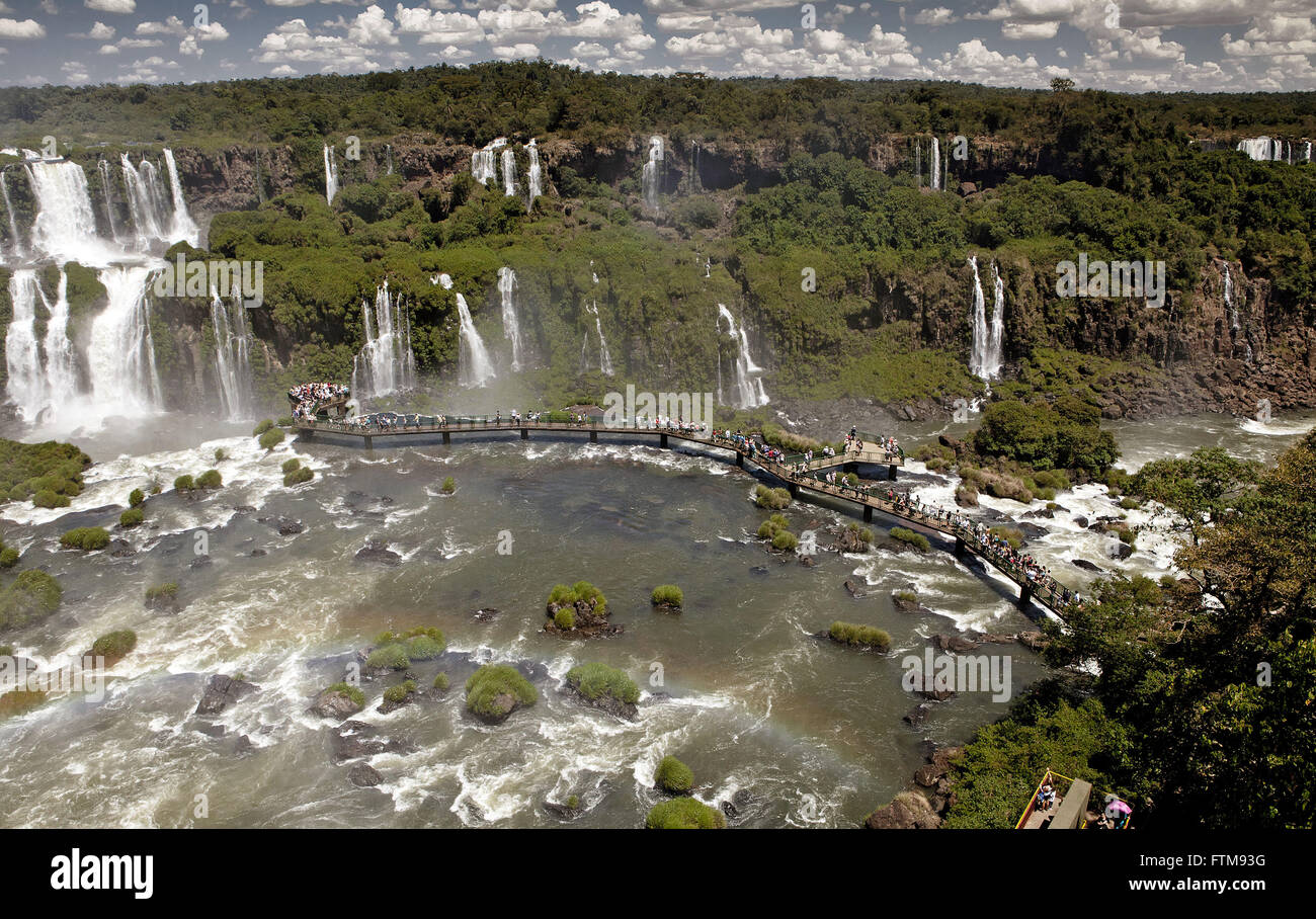 Iguacu Wasserfälle im Nationalpark Iguaçu Stockfoto