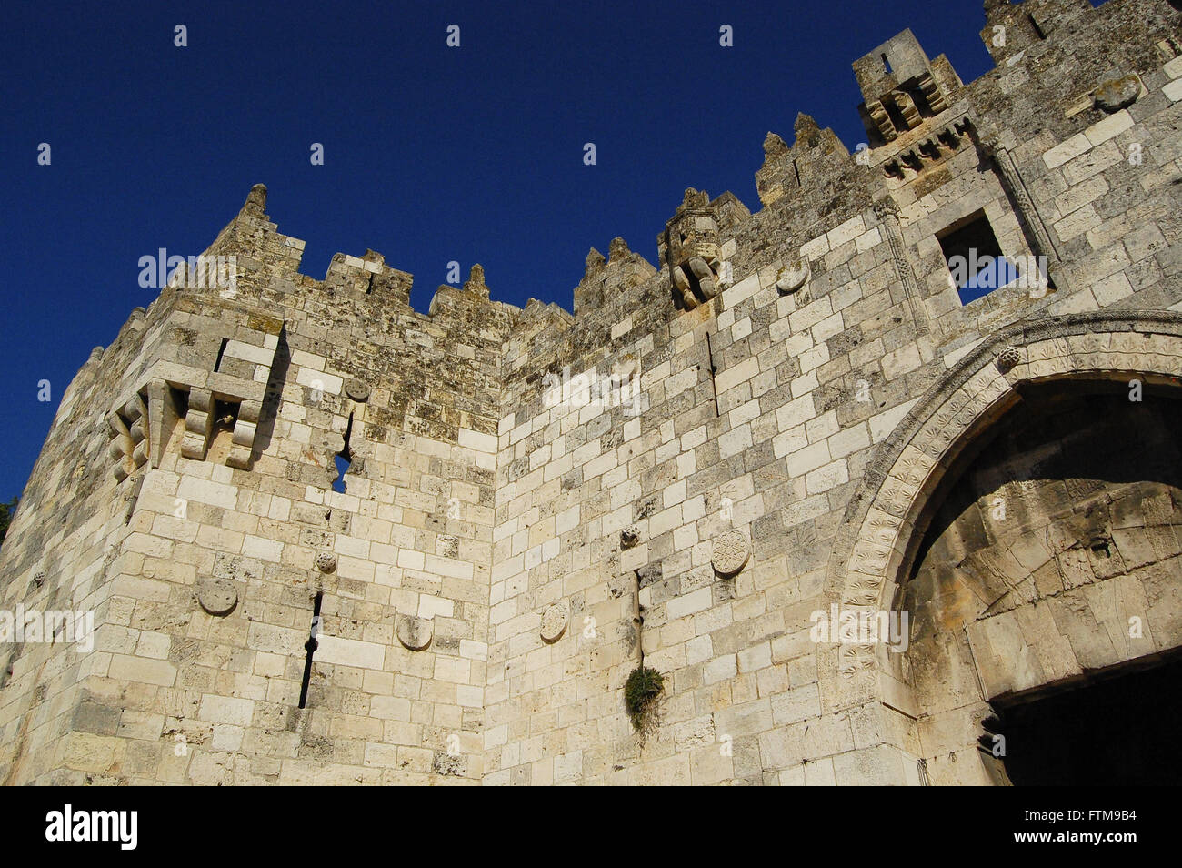 Damaskus-Tor in der Altstadt von Jerusalem Stockfoto