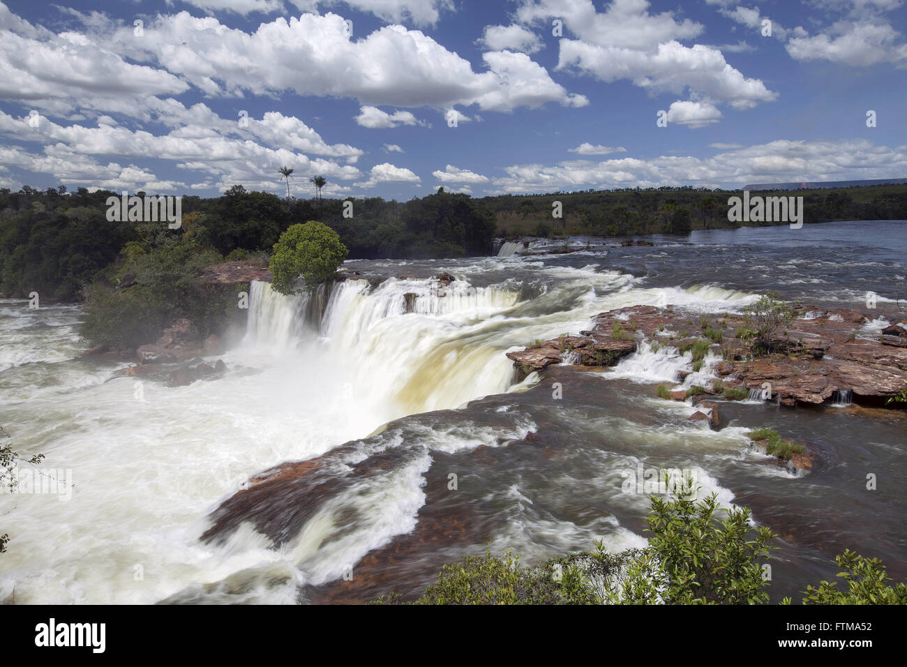 Alten Wasserfall in Rio Novo - State Park Jalapao Stockfoto