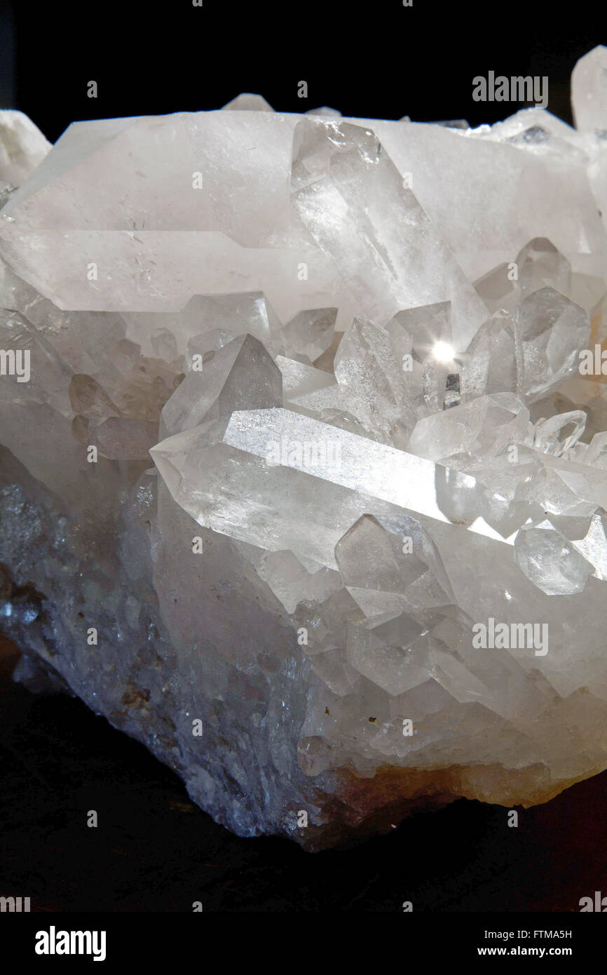 Bergkristall, vorkommende Mineral der Chapada Dos Veadeiros Stockfoto