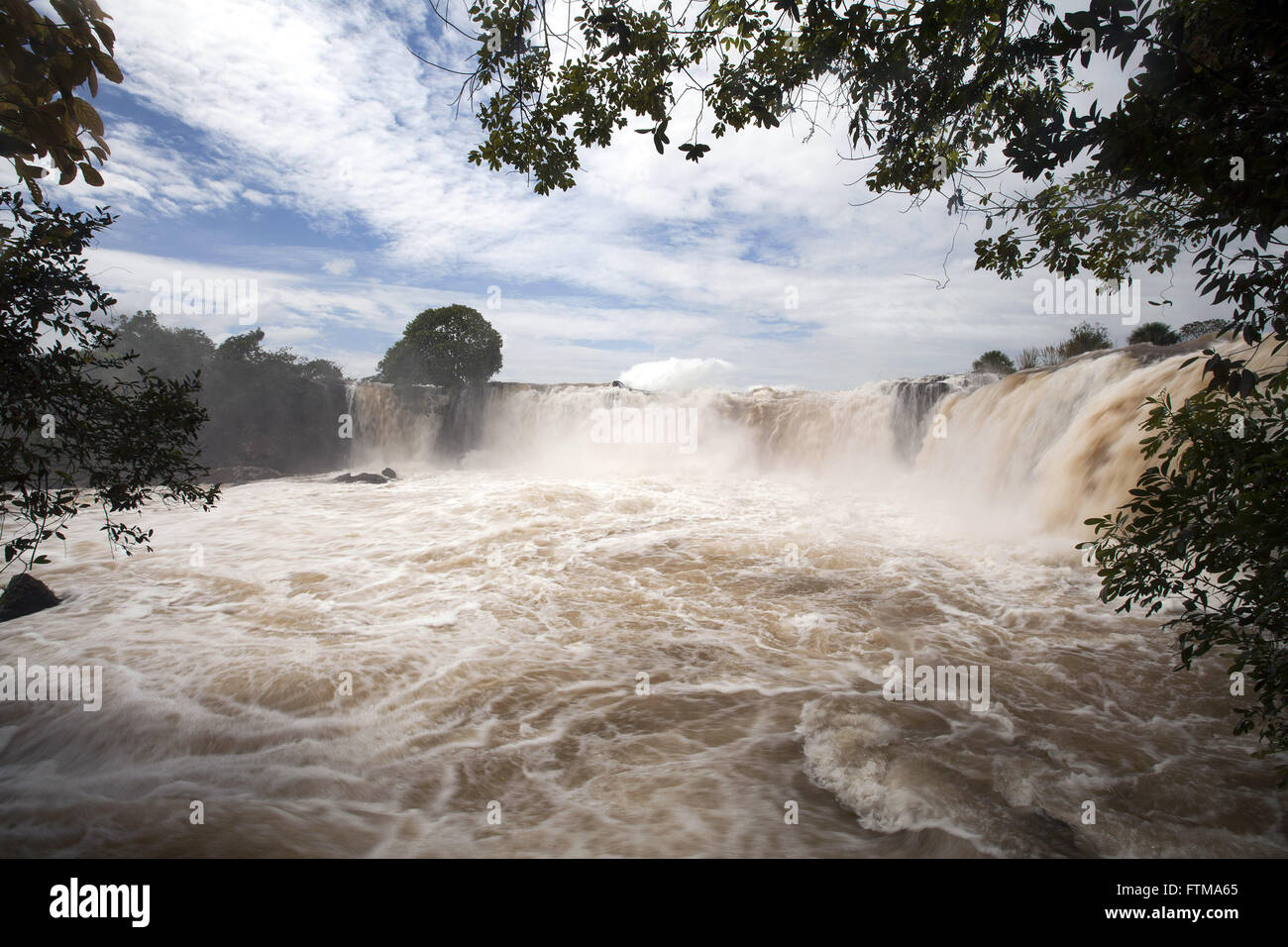 Alten Wasserfall in den Stromschnellen des New River in Jalapao Stockfoto