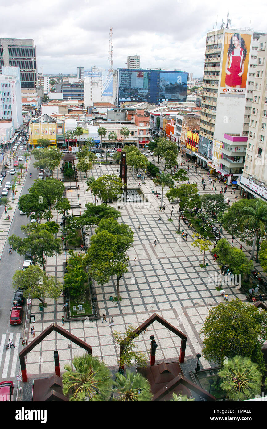 Vista de Cima da Praça Ferreira keine Centro da Cidade - Marco Historico e patrimonial Stockfoto
