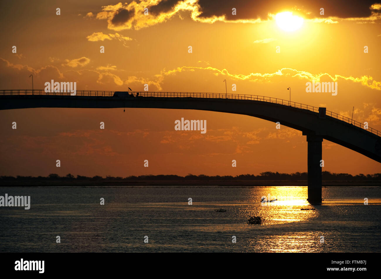 Wasser Einzugsgebiet Stadt Corumba System - befindet sich am linken Ufer des Flusses Paraguay Stockfoto