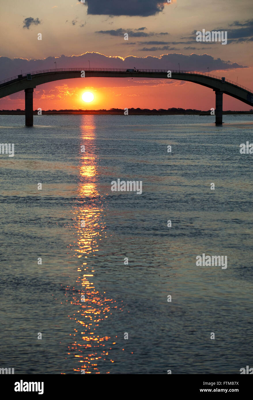Wasser Einzugsgebiet Stadt Corumba System - befindet sich am linken Ufer des Flusses Paraguay Stockfoto