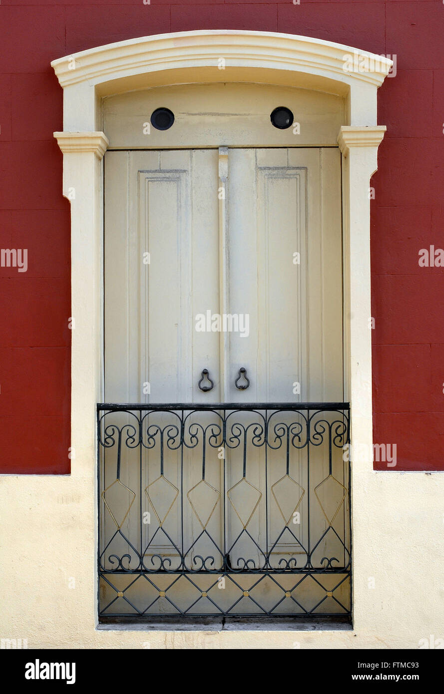 Fenster befindet sich die Stadt von Sao Luis Stockfoto