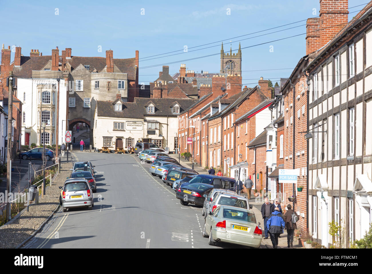 Broad Street, Ludlow, Shropshire, England, Vereinigtes Königreich Stockfoto