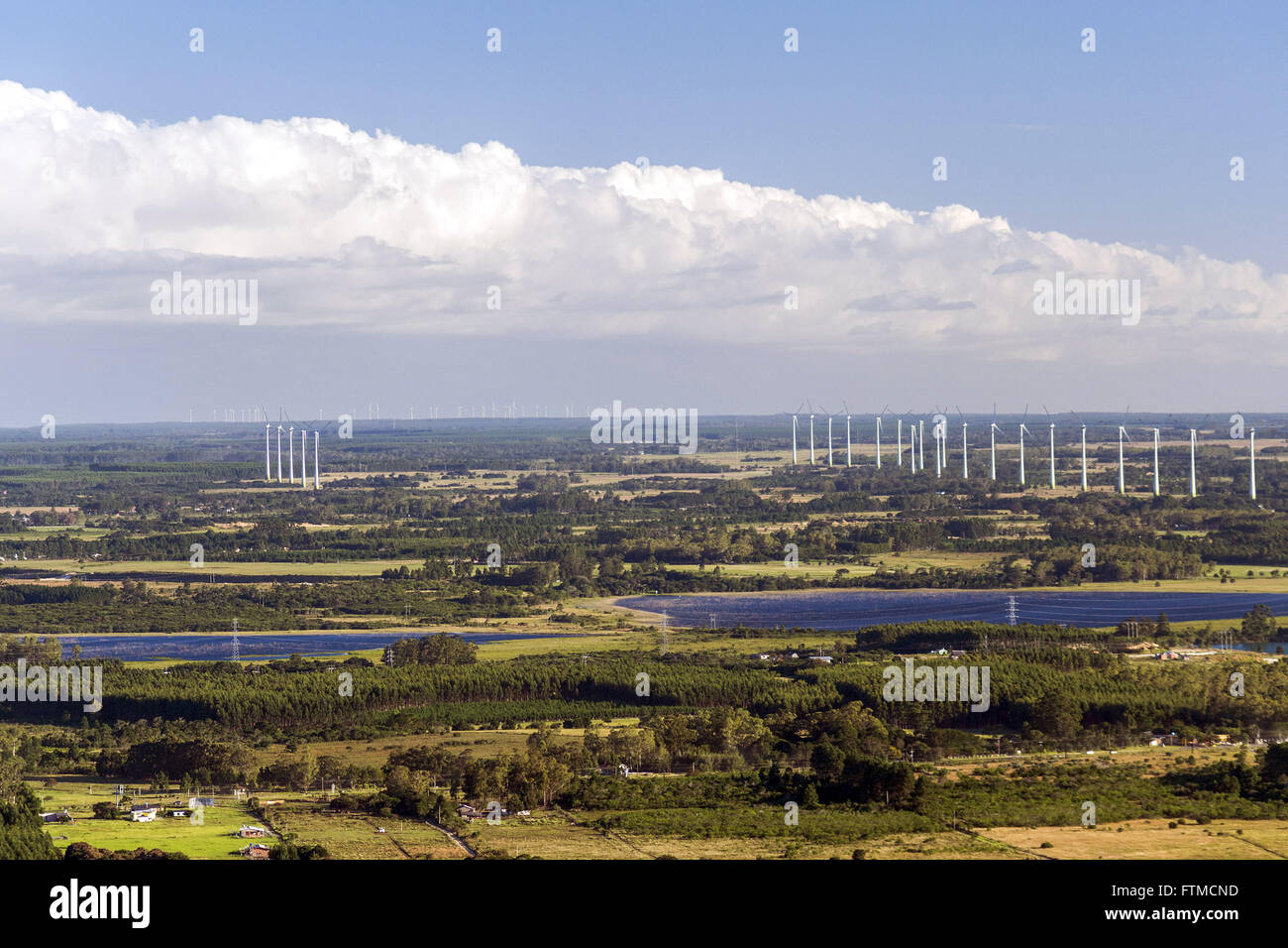 Luftaufnahme des Windparks Osorio Stockfoto