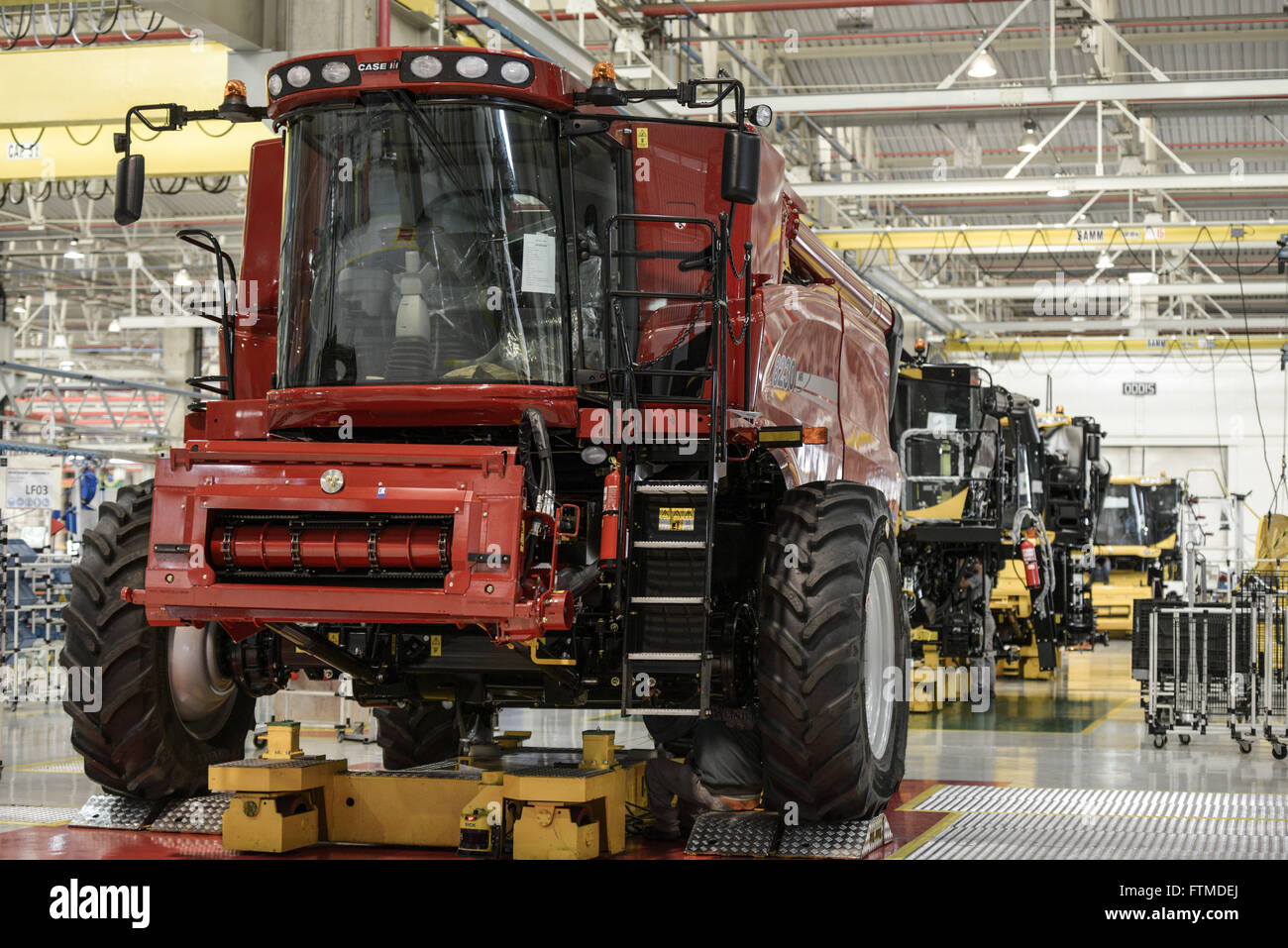 Modell Harvester Fließband in der Mechanisierung der Landwirtschaft Industrie Stockfoto