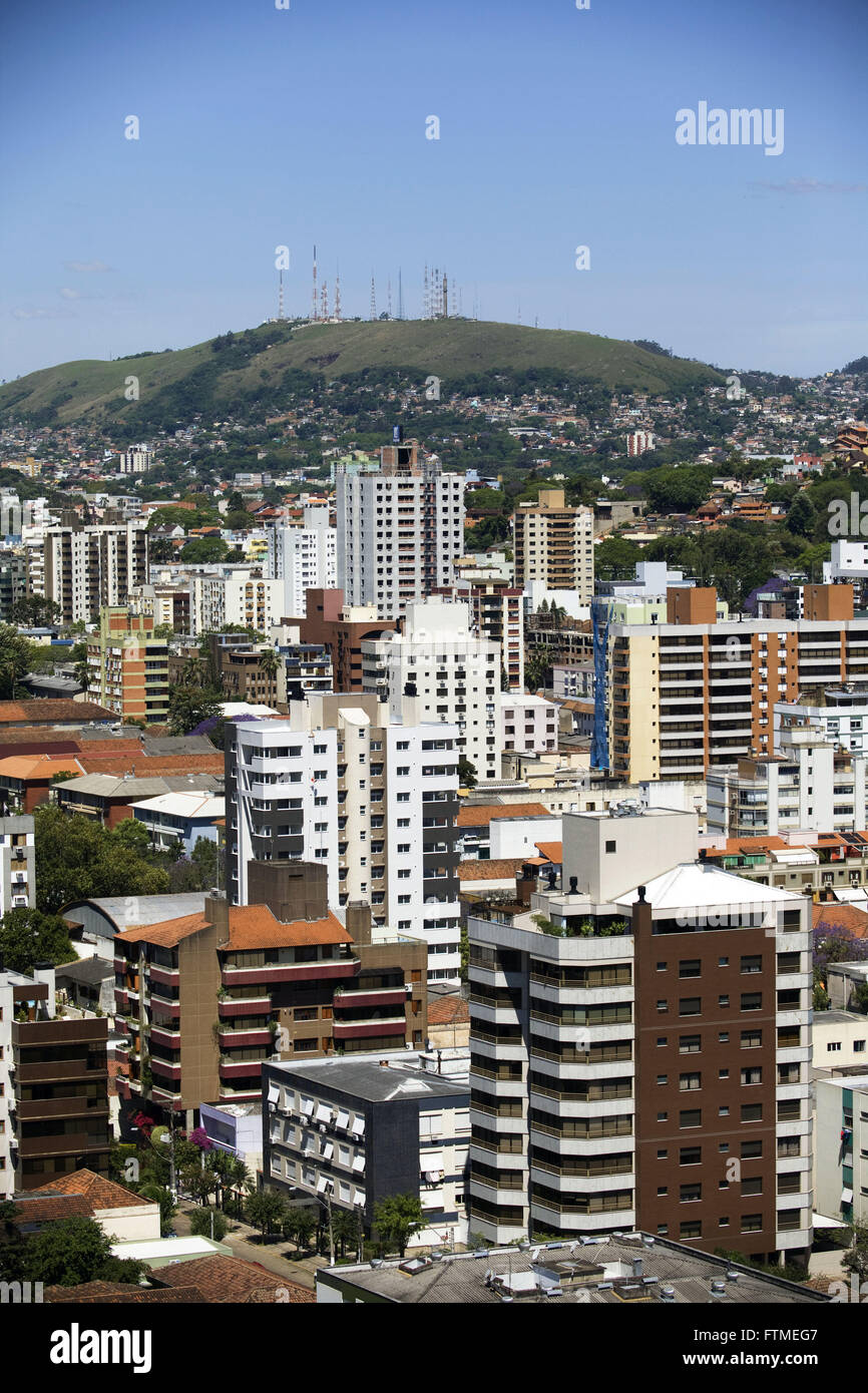 Blick von der Stadt Porto Alegre von Höhepunkt befindet sich auf Avenida Borges de Medeiros Stockfoto