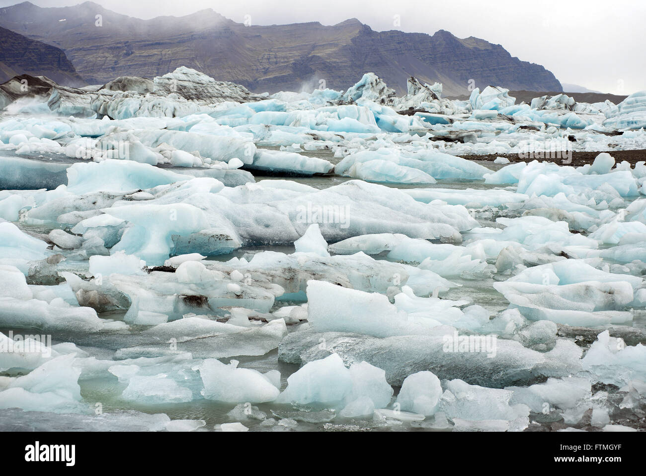 Jökulsárlón Gletscher südlich der Insel - der Vatnajökull-Nationalpark Stockfoto