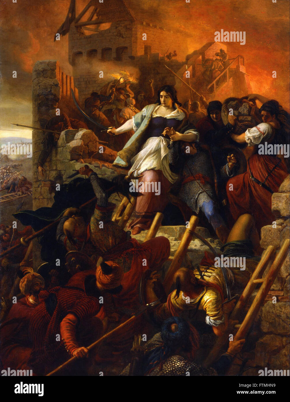 Székely, Bertalan - die Frauen von Eger - Ungarische Nationalgalerie Stockfoto