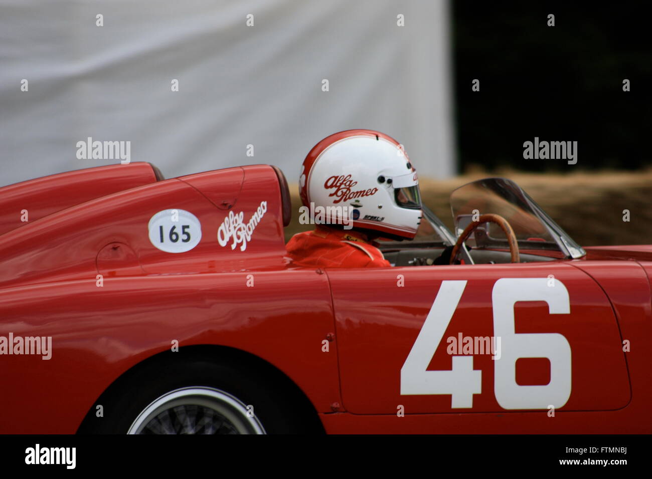 Alfa Romeo rot Sportwagen beim Goodwood Festival of Speed Stockfoto