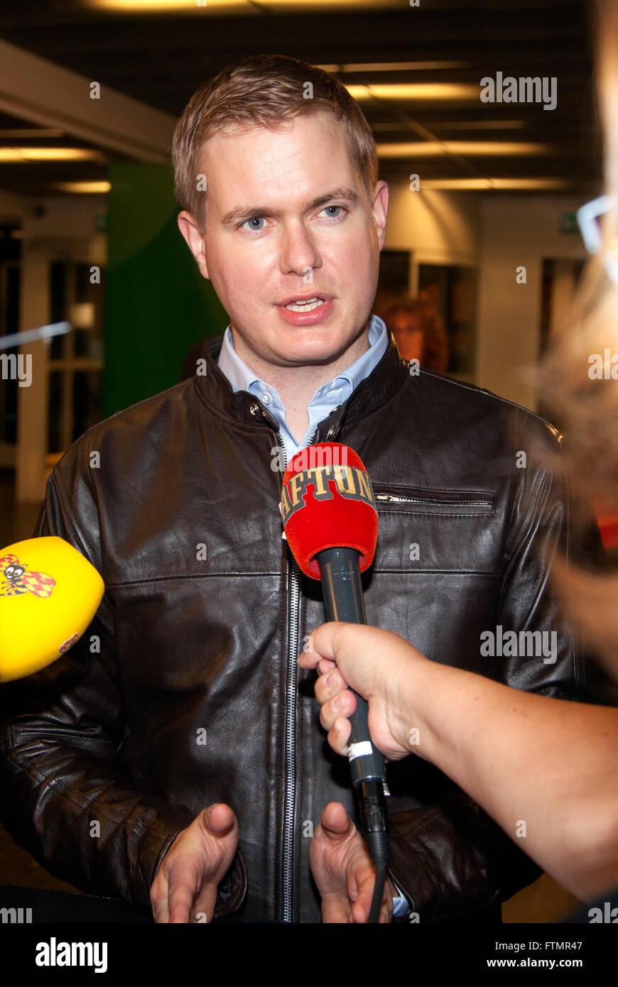 GUSTAV FRIDOLIN Minister für Bildung in Schweden Stockfoto