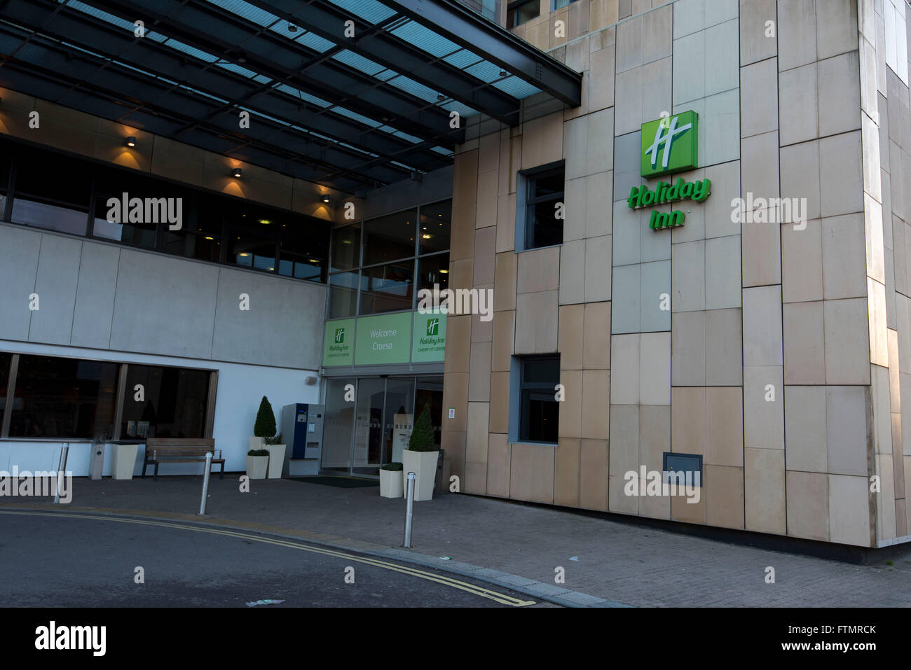 Holiday Inn auf der Castle Street in Cardiff, Südwales Stockfoto