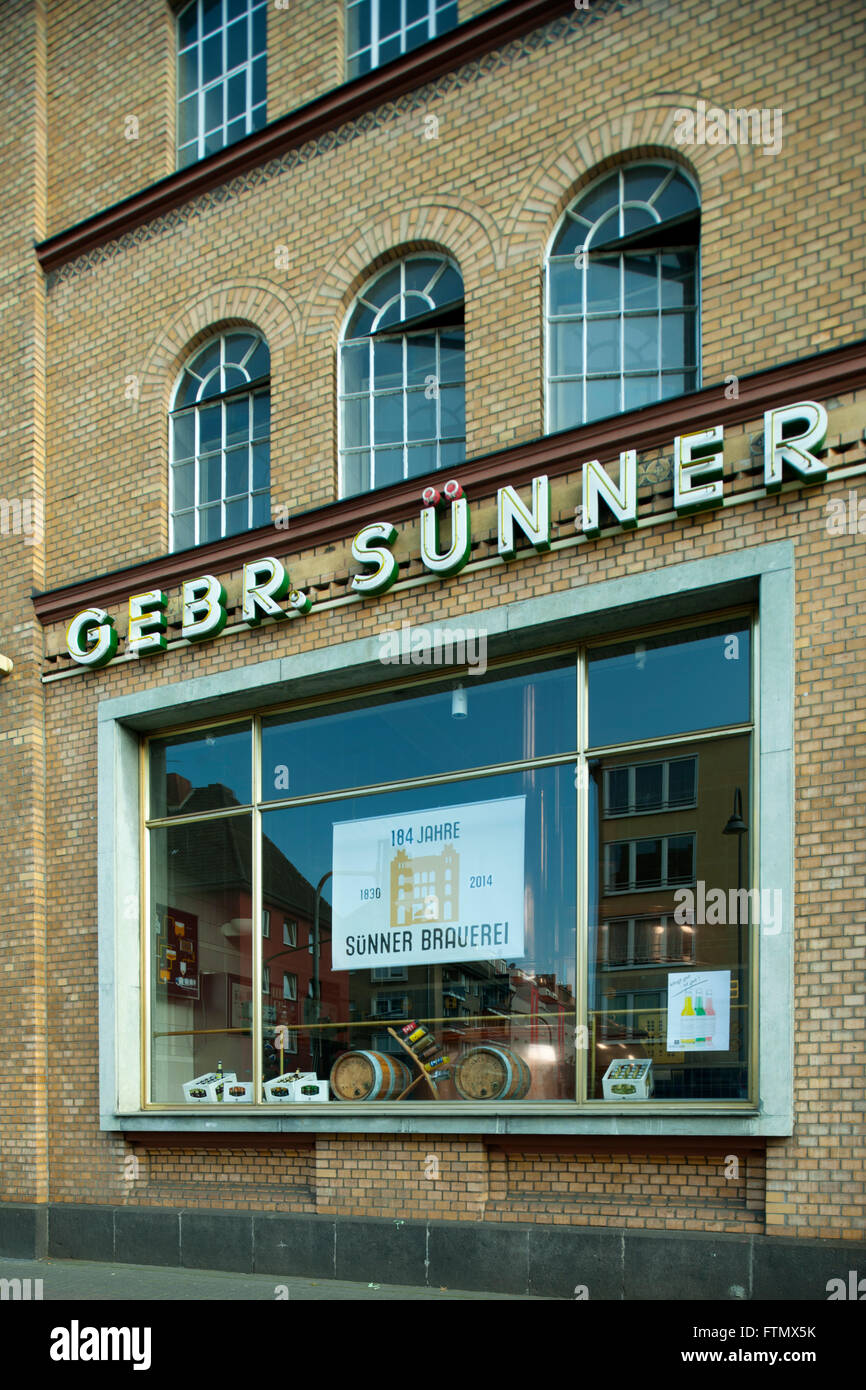 Köln, Kalk, Kalker Hauptstrasse, Brauerei Sünner Stockfoto