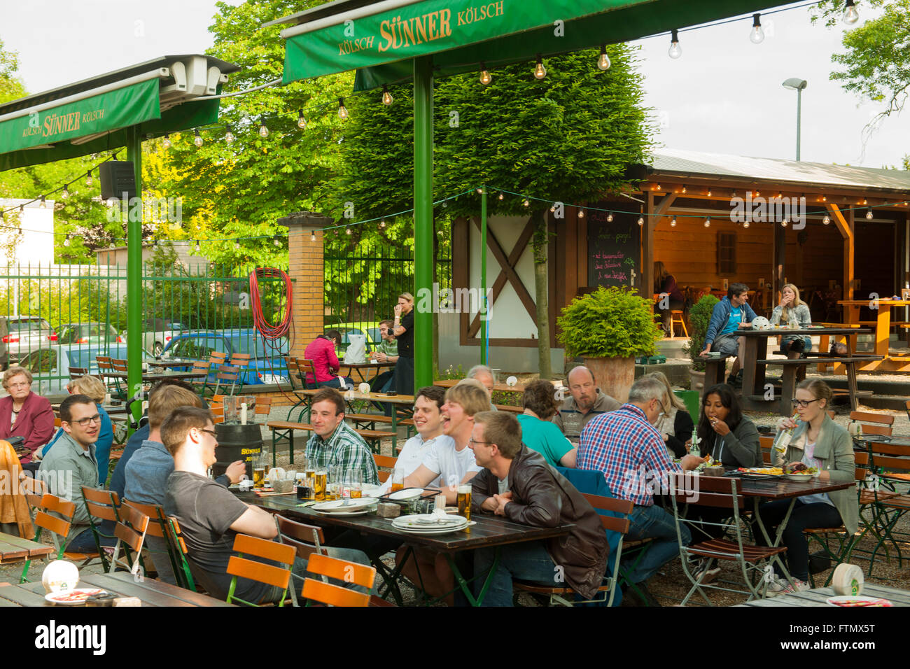 Köln, Kalk, Kalker Hauptstrasse, Brauerei Sünner Stockfoto, Bild