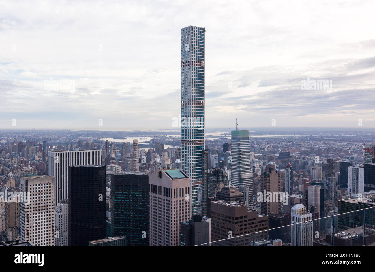Blick vom Rockefeller Center der Skyline von New York, New York City, USA, Vereinigte Staaten von Amerika Stockfoto