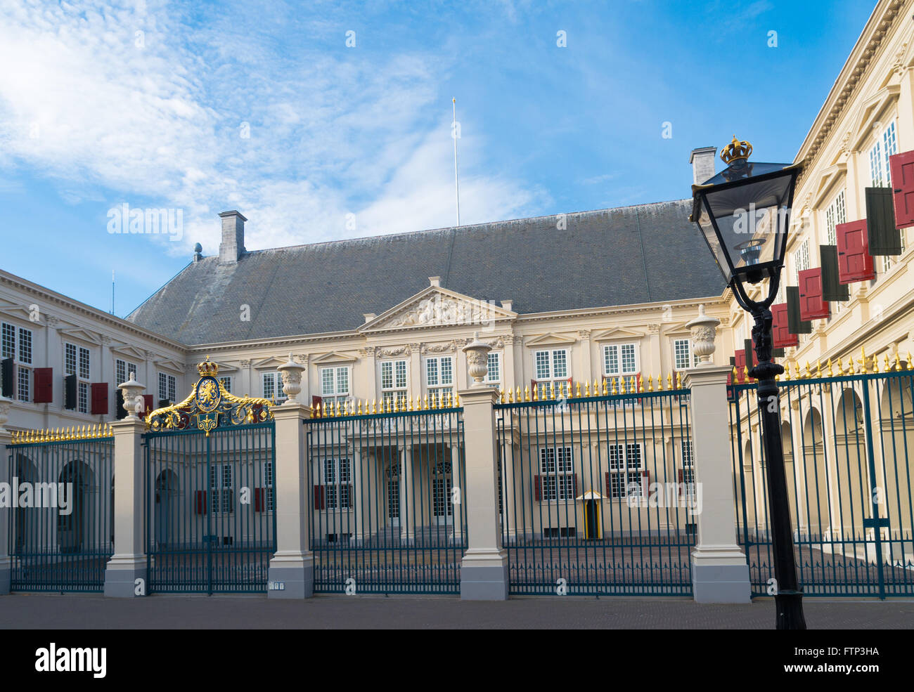 Palast Noordeinde im Zentrum von den Haag, die offizielle Residenz des niederländischen Monarchen Stockfoto