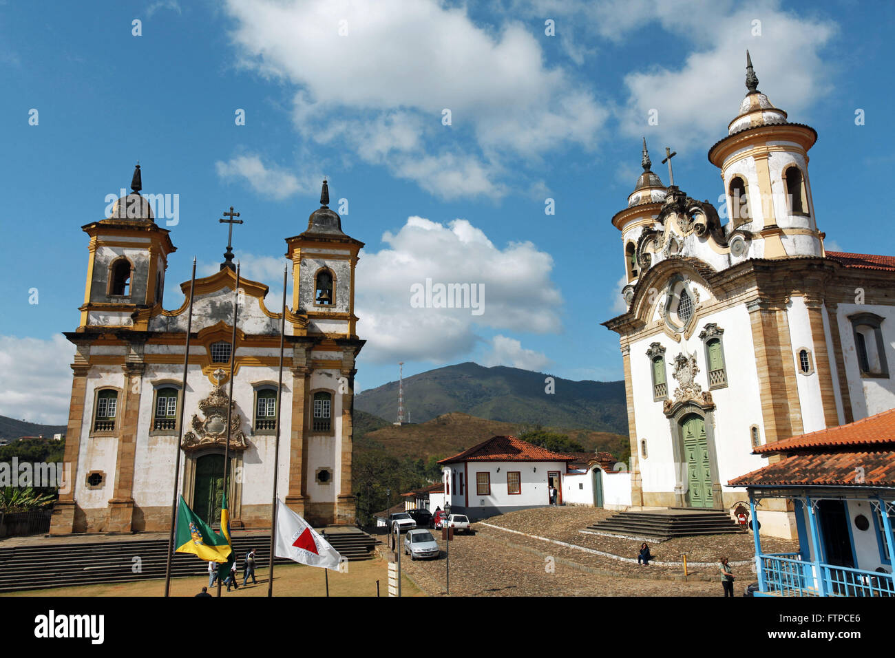 Kirche des Hl. Franziskus von Assisi und das Heiligtum der Muttergottes von Karmel-Recht Stockfoto