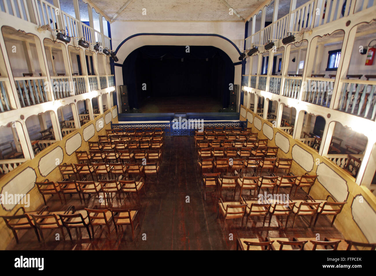 Stadttheater Sabara - Haus betreibt - Innenansicht - erbaut im 18. Jahrhundert Stockfoto