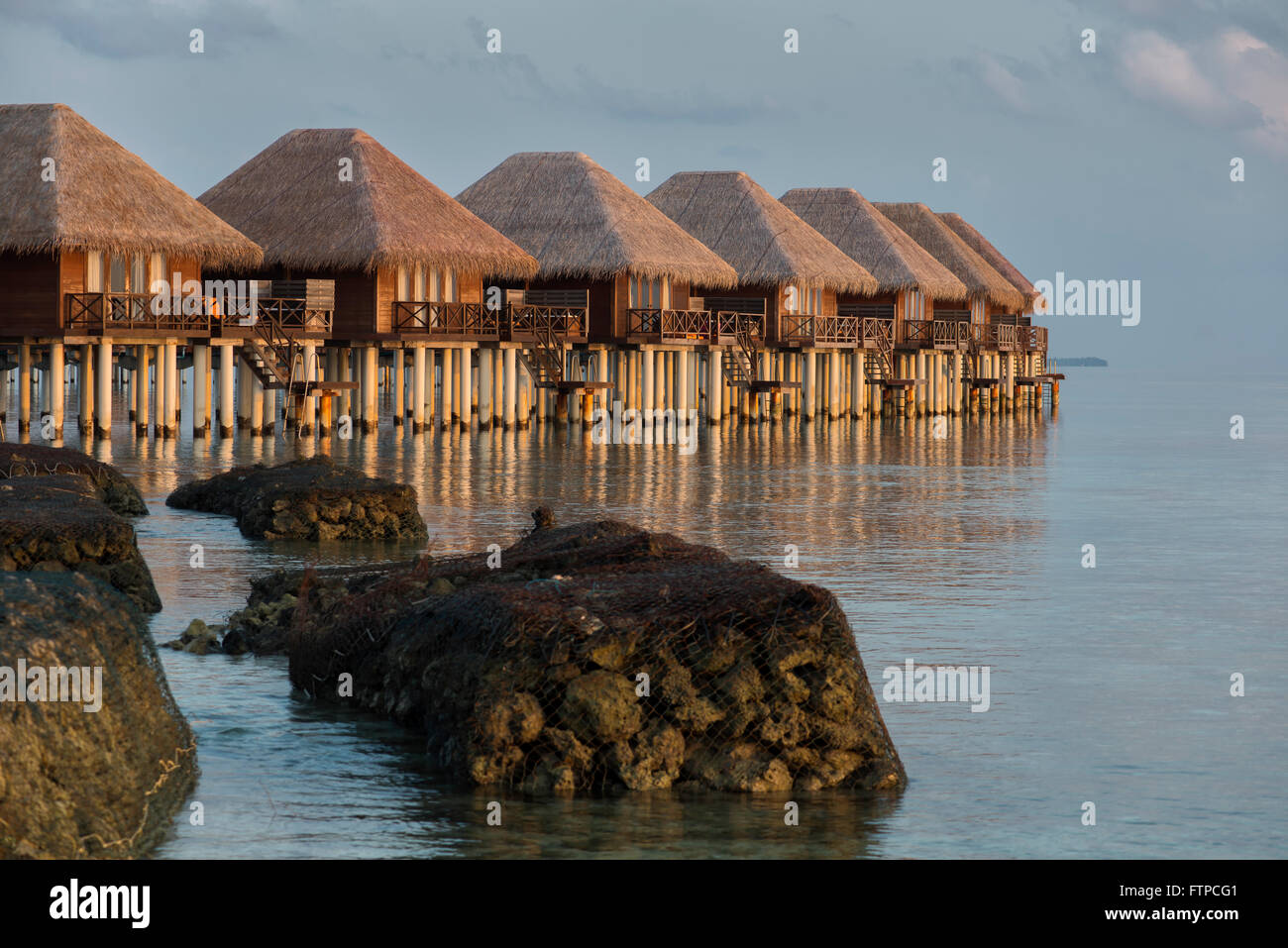 Sun-Aqua Vilu Reef Resort, Malediven Stockfoto