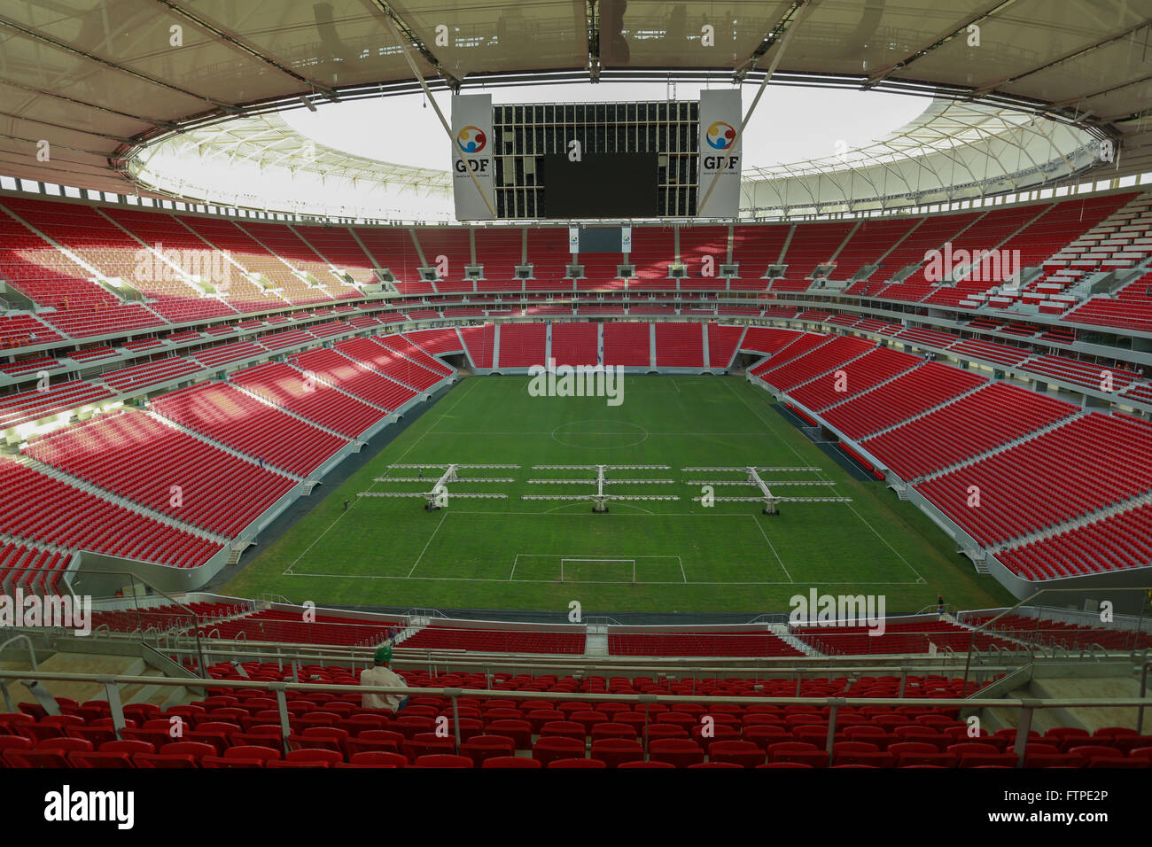 Im Inneren das Nationalstadion Estadio Mane Garrincha Brasilia genannt Stockfoto