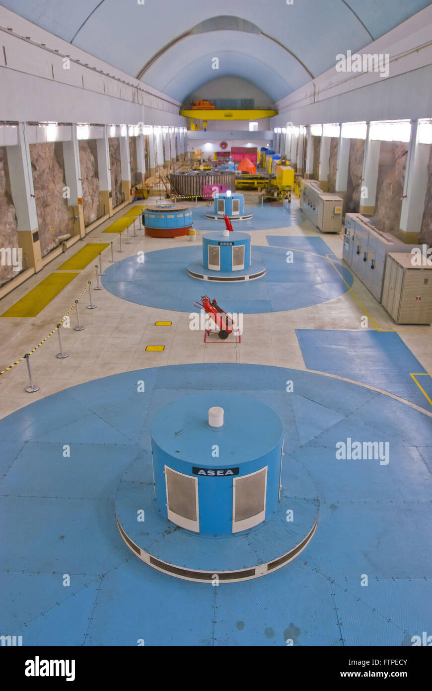 Halle der Turbinen Kraftwerk Paulo Afonso II Stockfoto