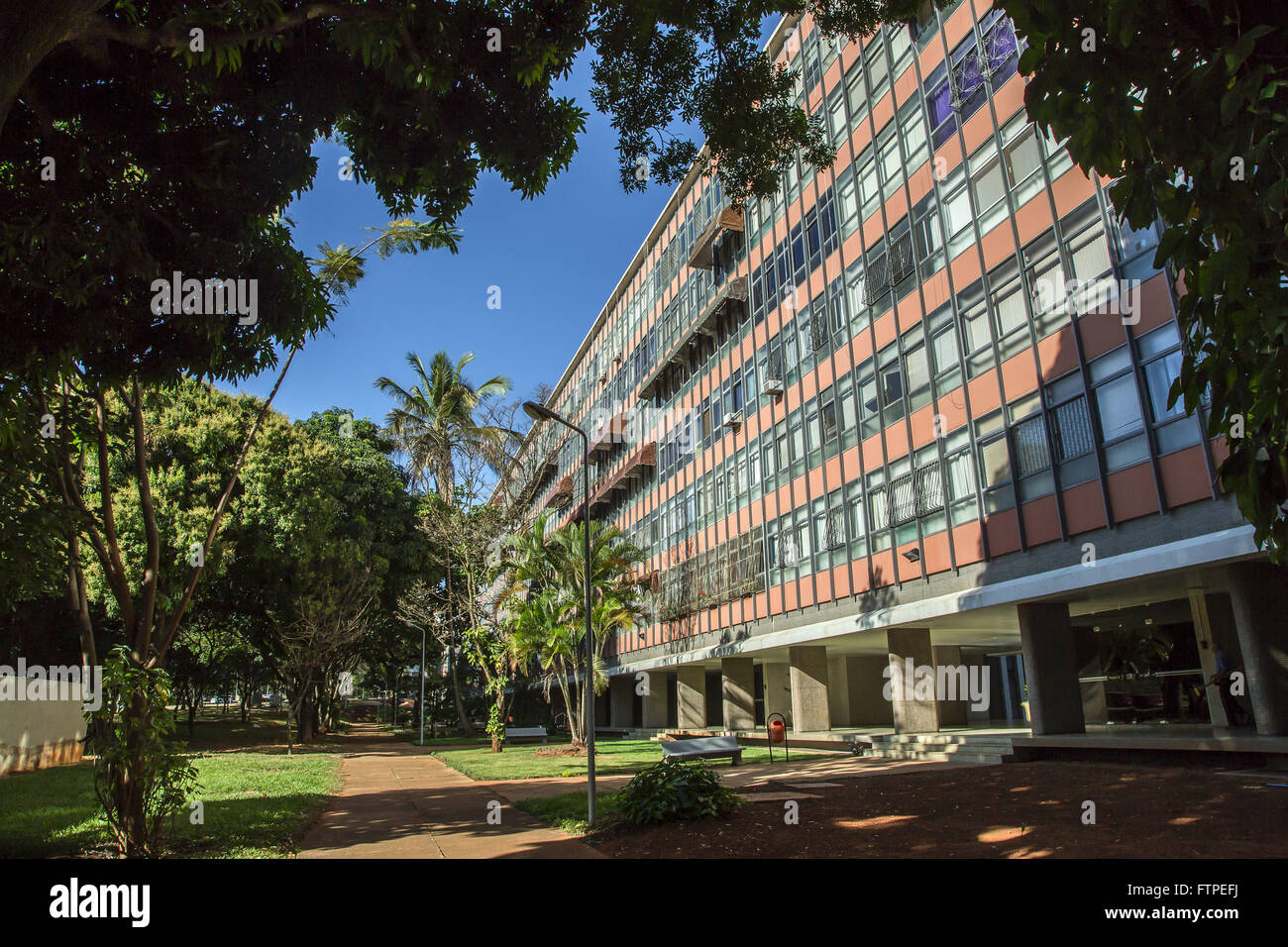 Gebäude in Wohn Superblock - Nordflügel Stockfoto