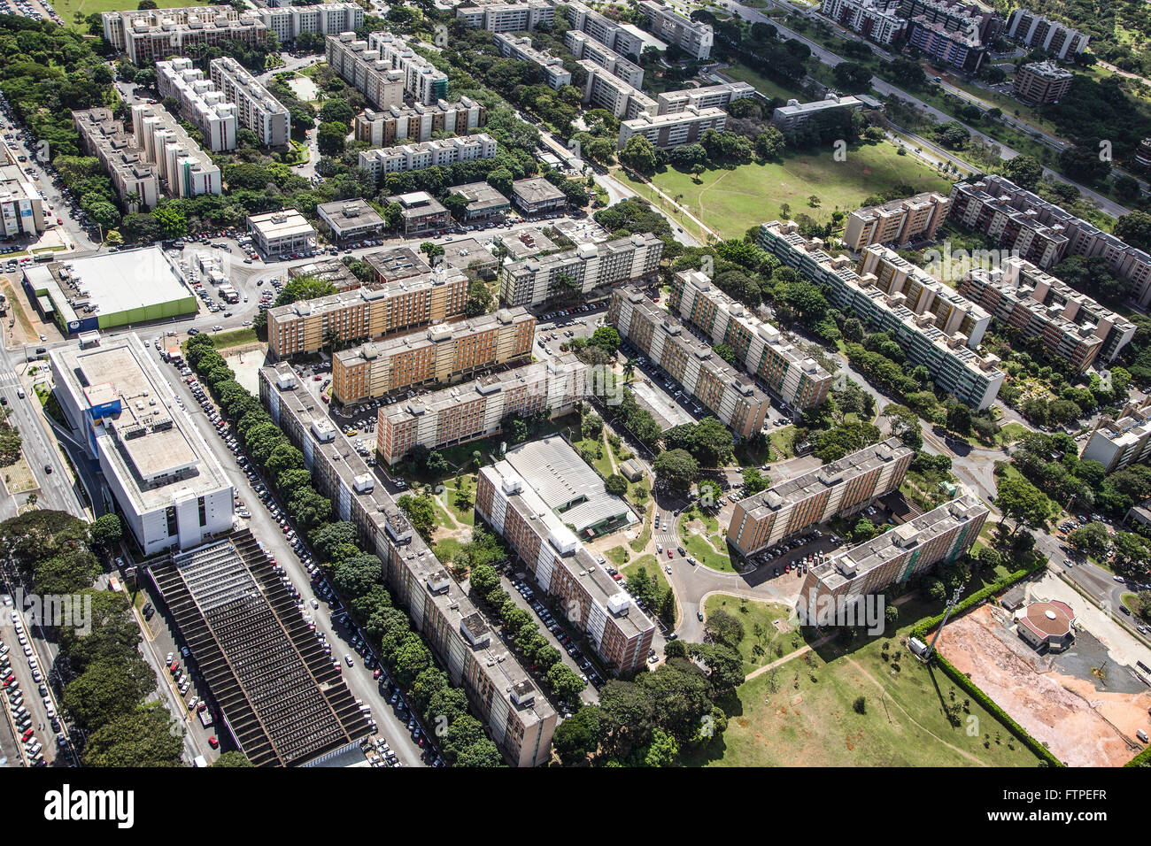 Luftaufnahme des nördlichen Superblock 312 Stockfoto