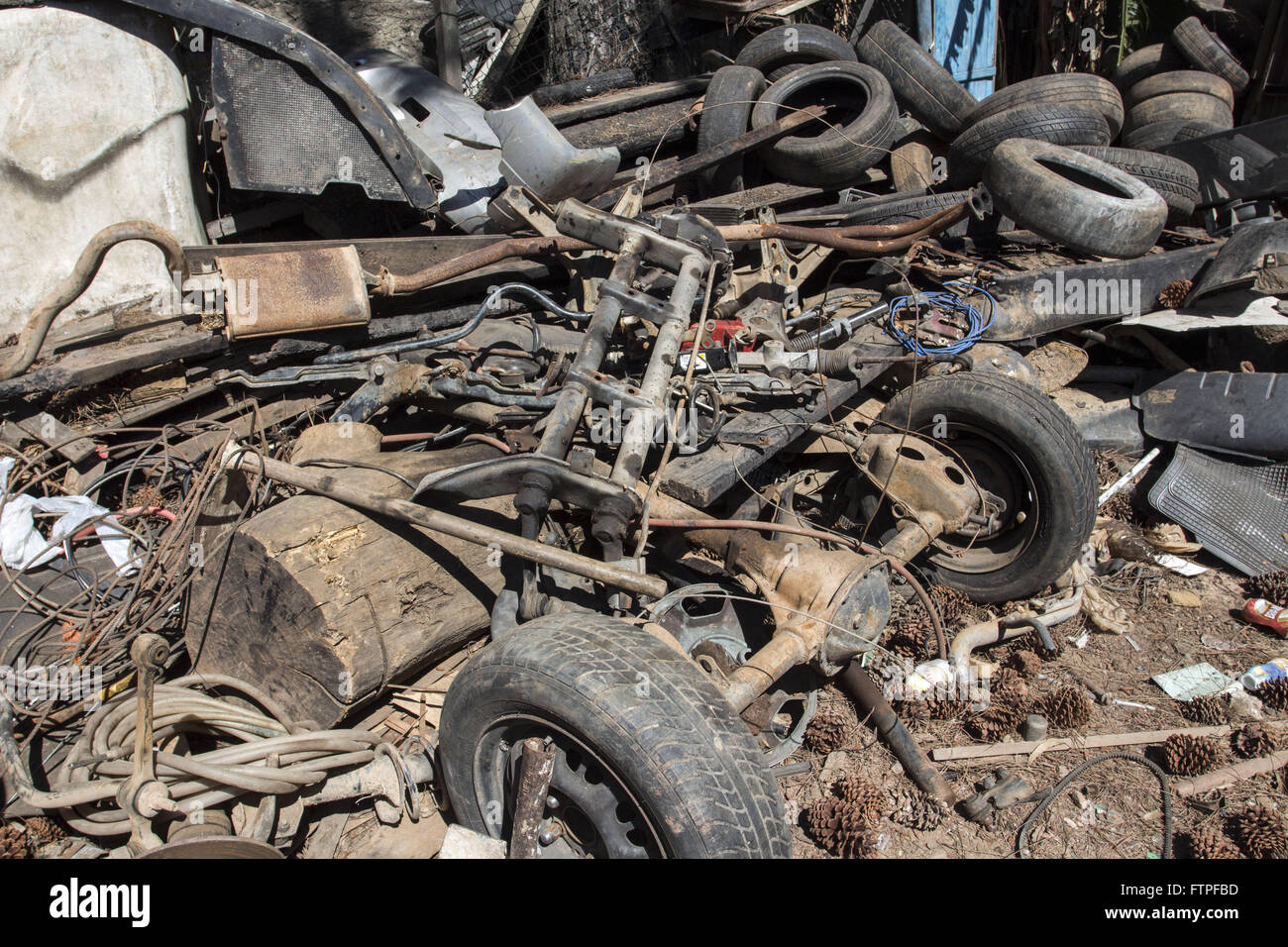 Autoschrott Stockfoto