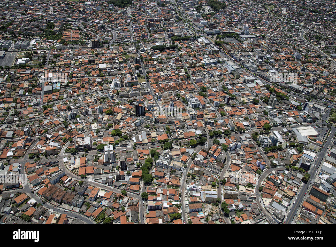 Luftaufnahme des Bairro Novo Eldorado Stockfoto