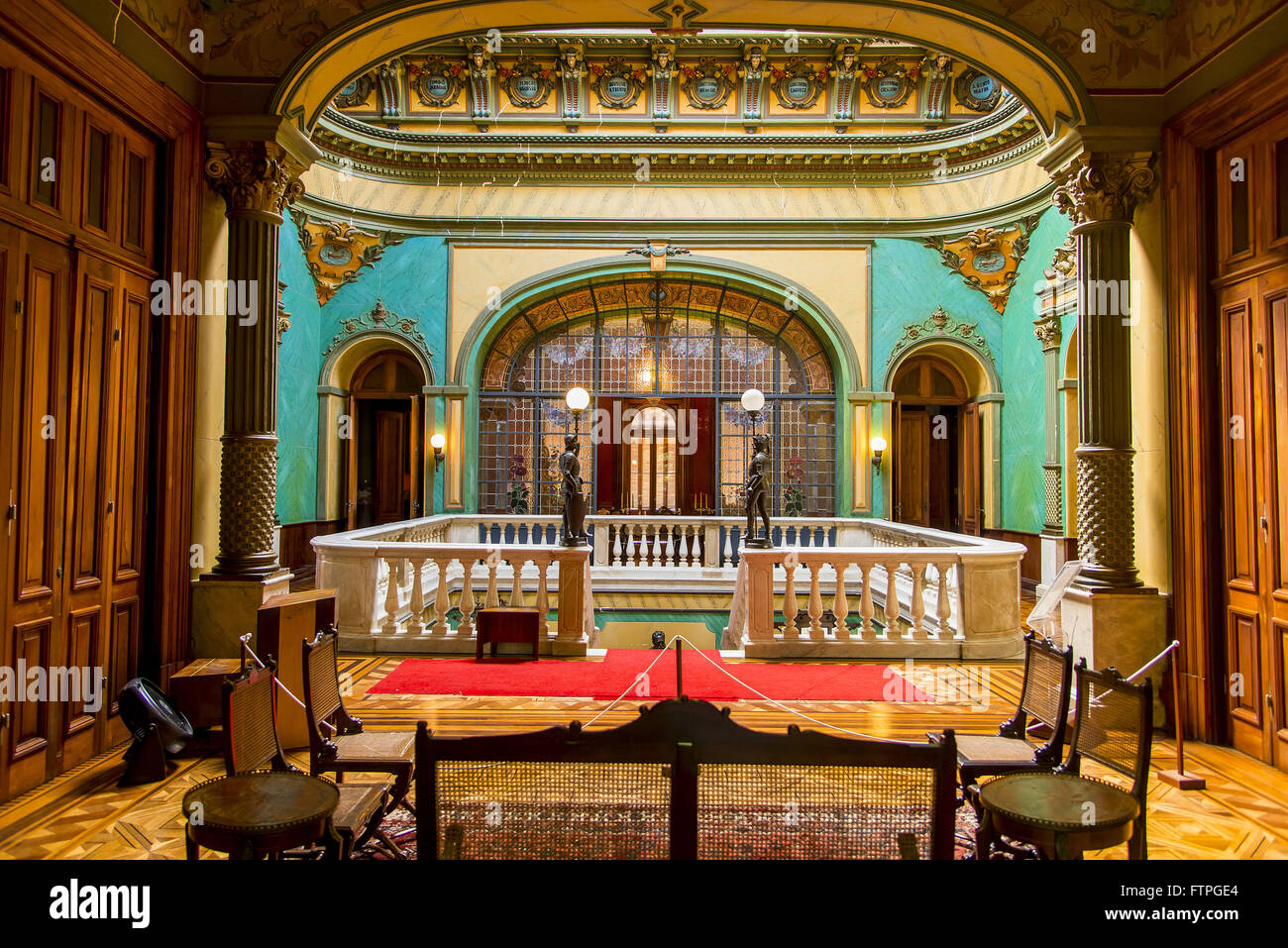 Innere Geschichte Museum von Santa Catarina - Palacio Cruz e Souza Stockfoto