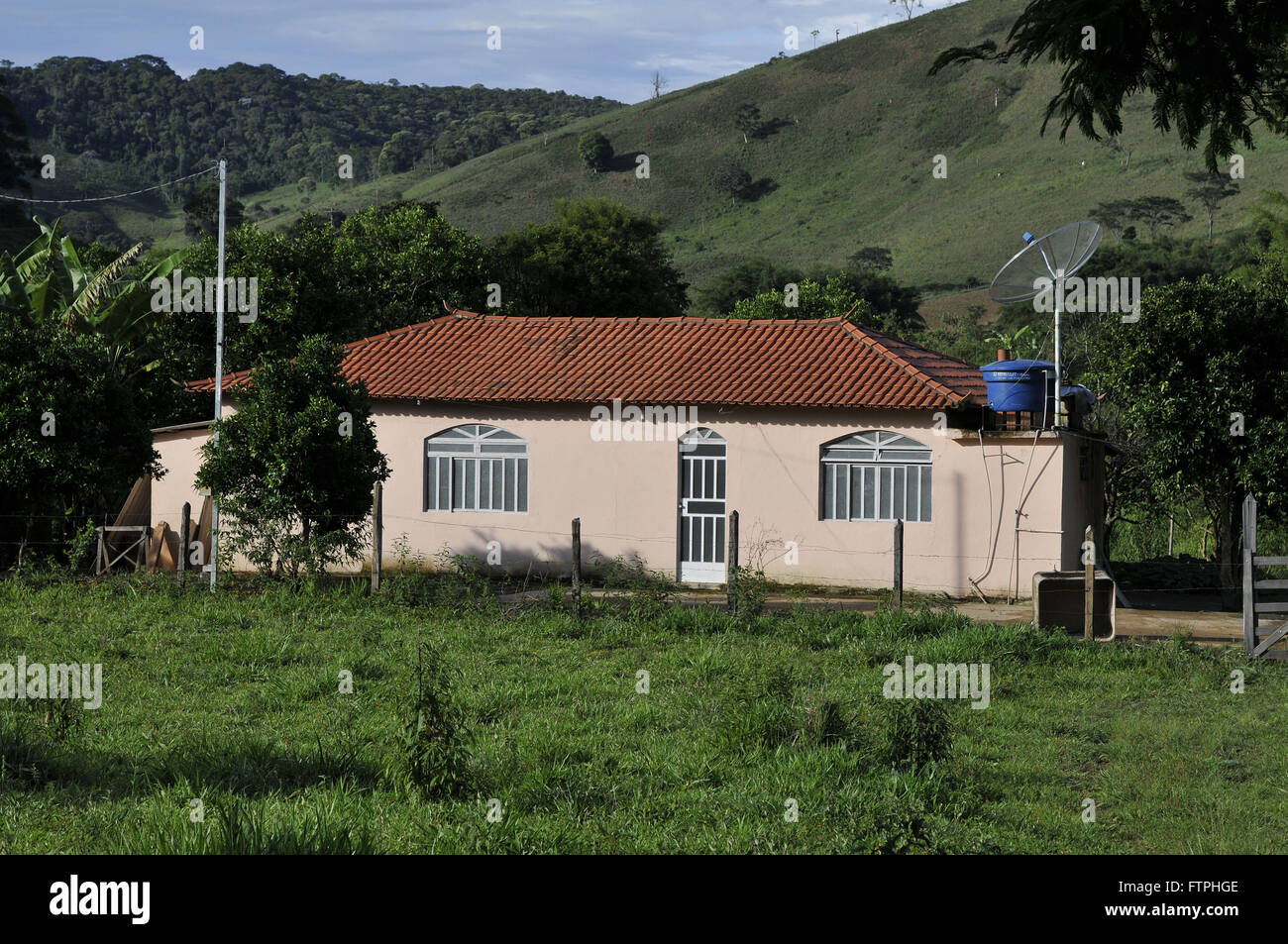 Typisches Haus auf dem Lande Stockfoto