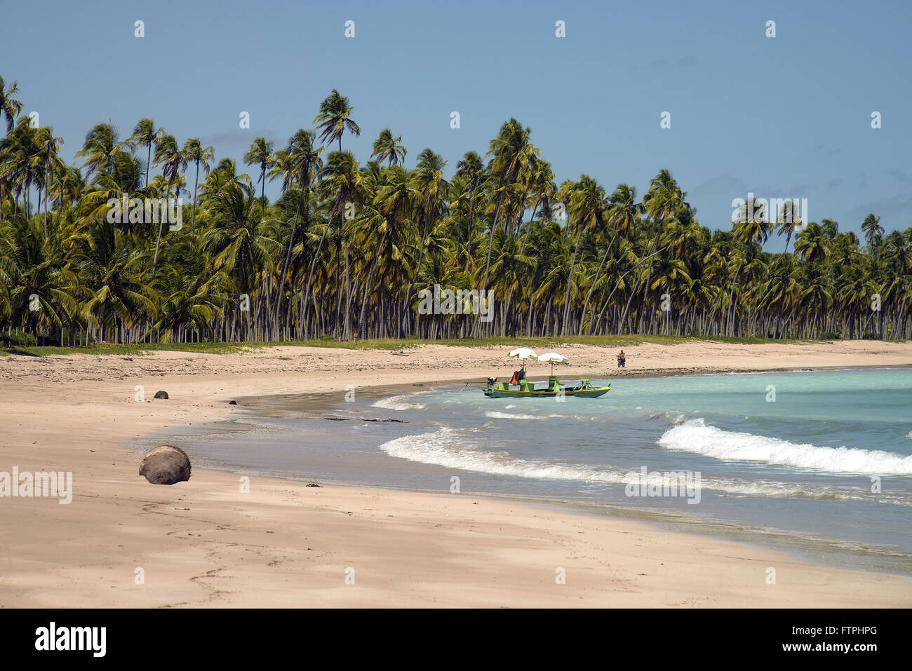 Lages Strand - Nordküste des Staates Stockfoto