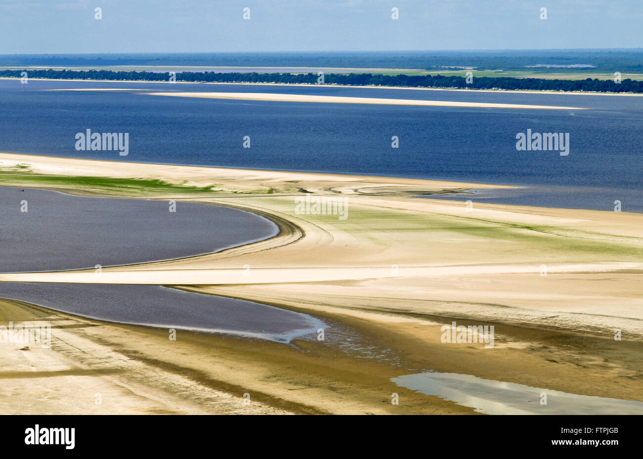 Dürre im Großraum Rio Negro in Anavilhanas Stockfoto