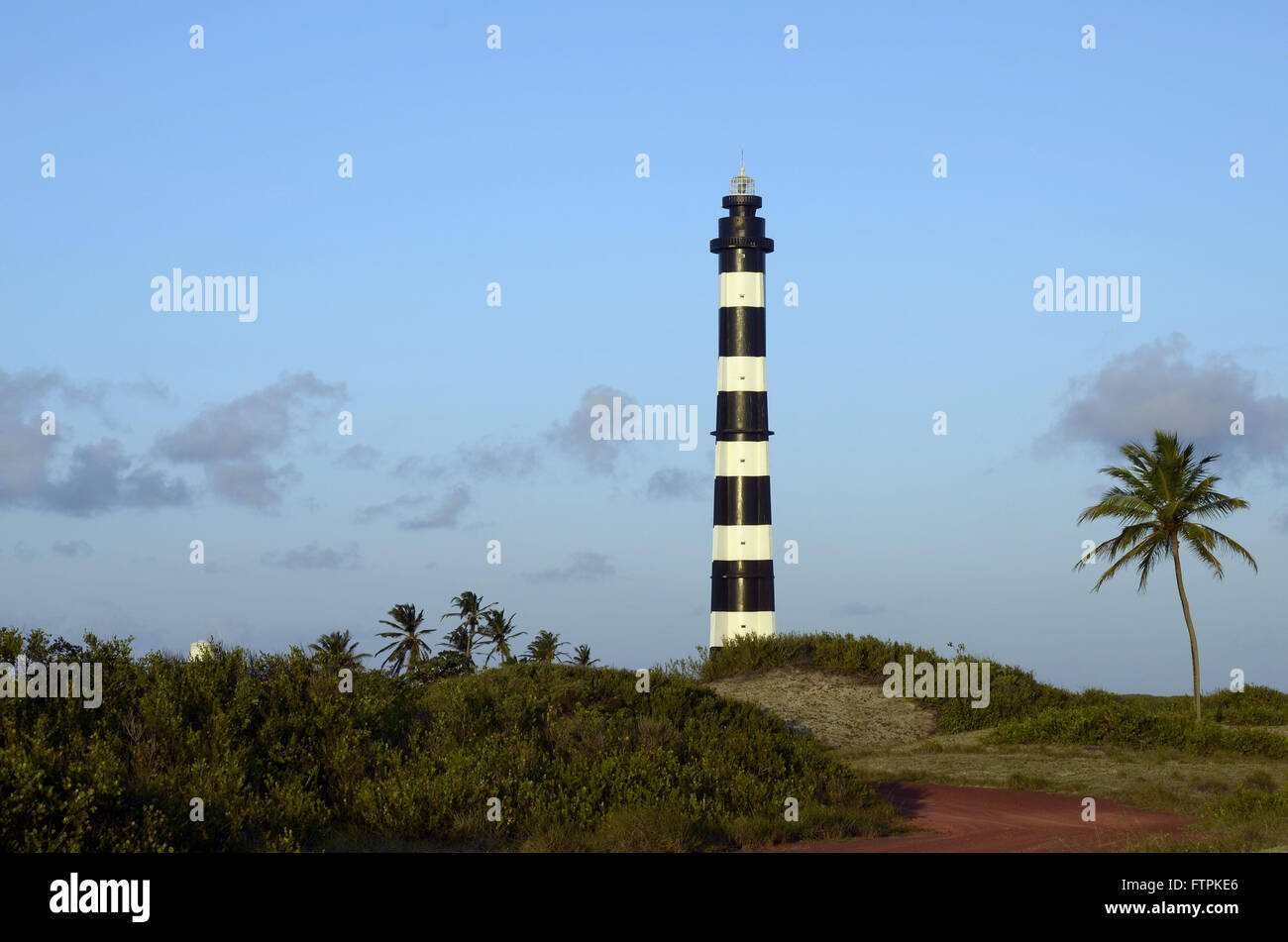 Ferse Leuchtturm oder Strand in Bulls Ferse - Polo Dünen Küste Leuchtturm Stockfoto