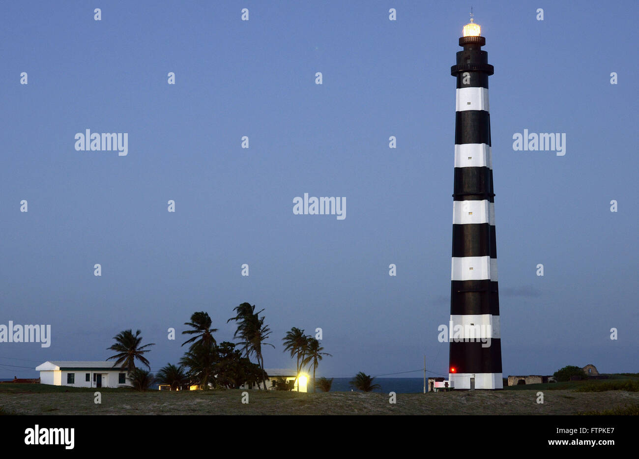 Ferse Leuchtturm oder Strand in Bulls Ferse - Polo Dünen Küste Leuchtturm Stockfoto